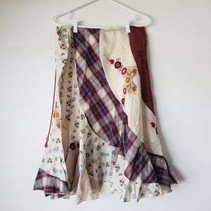 Tommy Hilfiger embroidered midi skirt